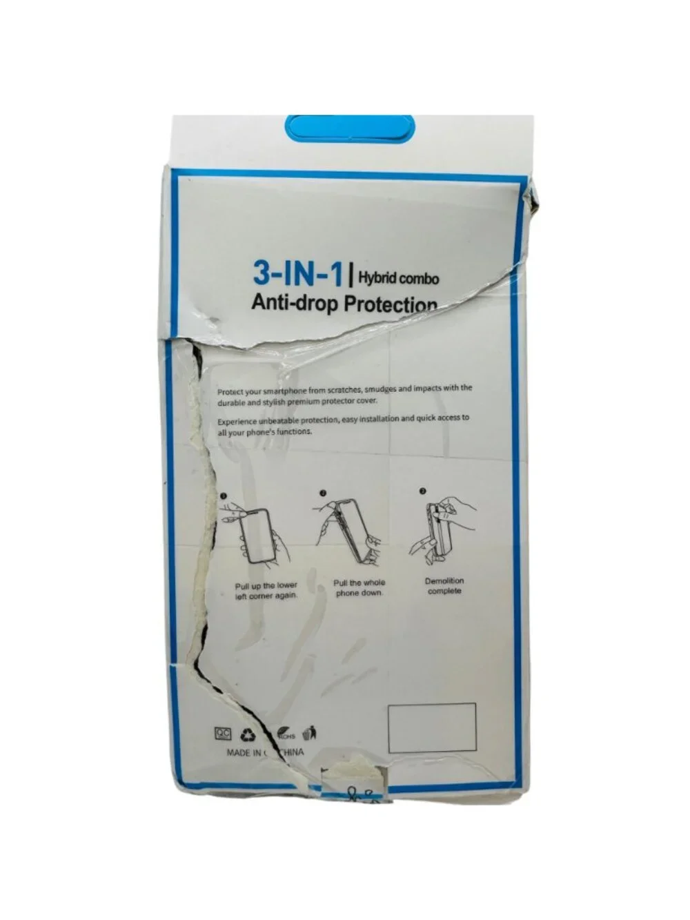 3-In-1 Blue Hybrid Shockproof Phone Case With Belt Clip For Samsung Galaxy